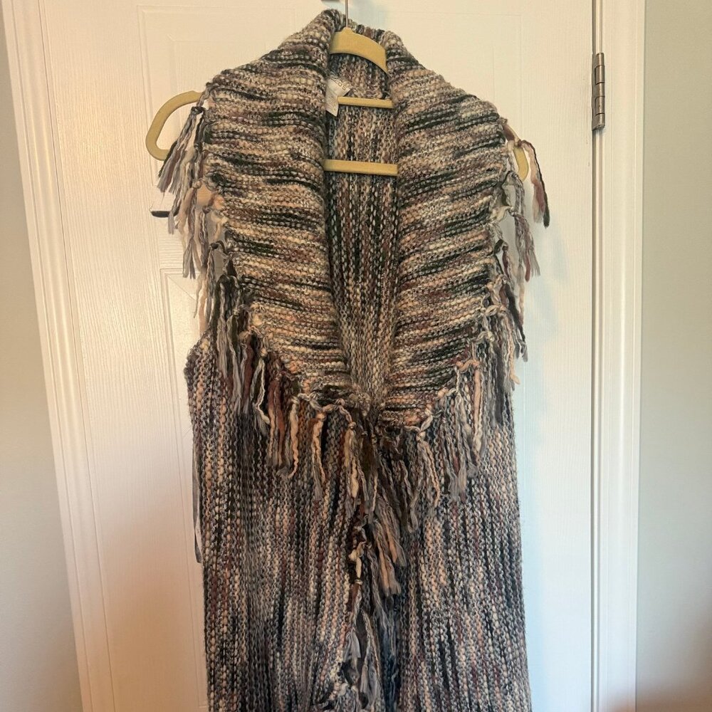 Chico's Funky Knit Vest Size 2